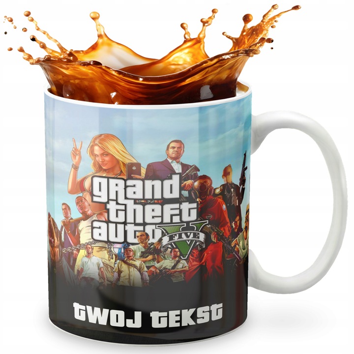 Персонализирана керамична чаша, 330 мл, многоцветна, оригинален подаръчен комплект