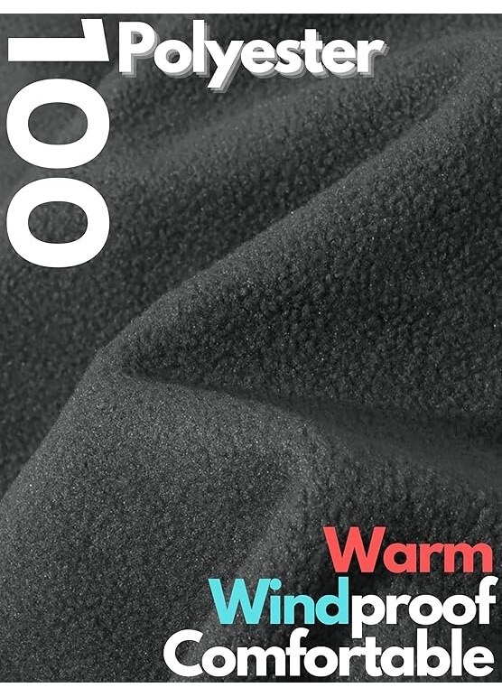 Jacheta Fleece Polar, pentru barbati, cu gluga, Material izolant