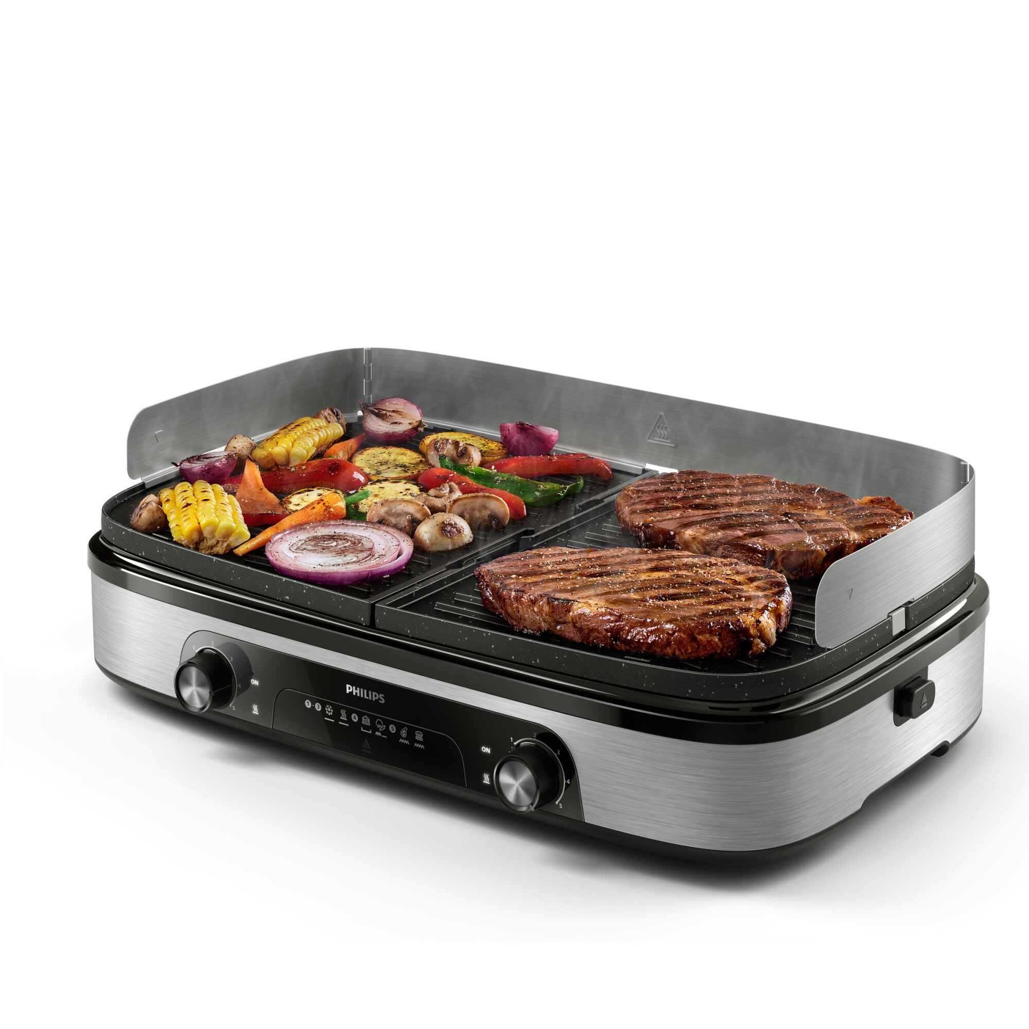 Gratar electric Philips HD6222/90 Seria 5000, 2400 W, temperatura