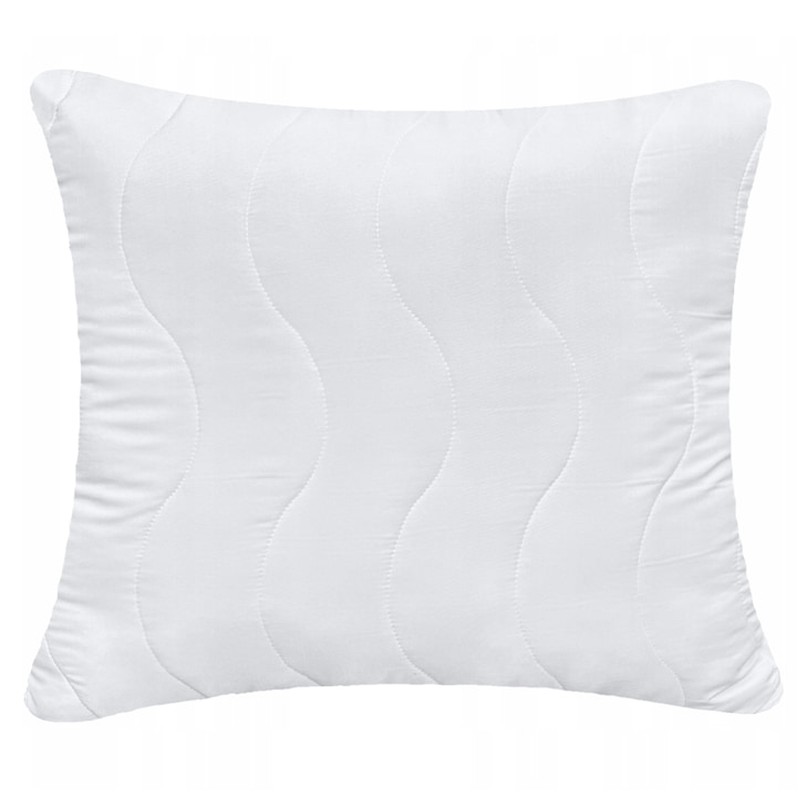 Perna, Edanti, Antialergic, Cu Blocare, Microfibra, Bila De Silicon, 40X40 Cm, Alb