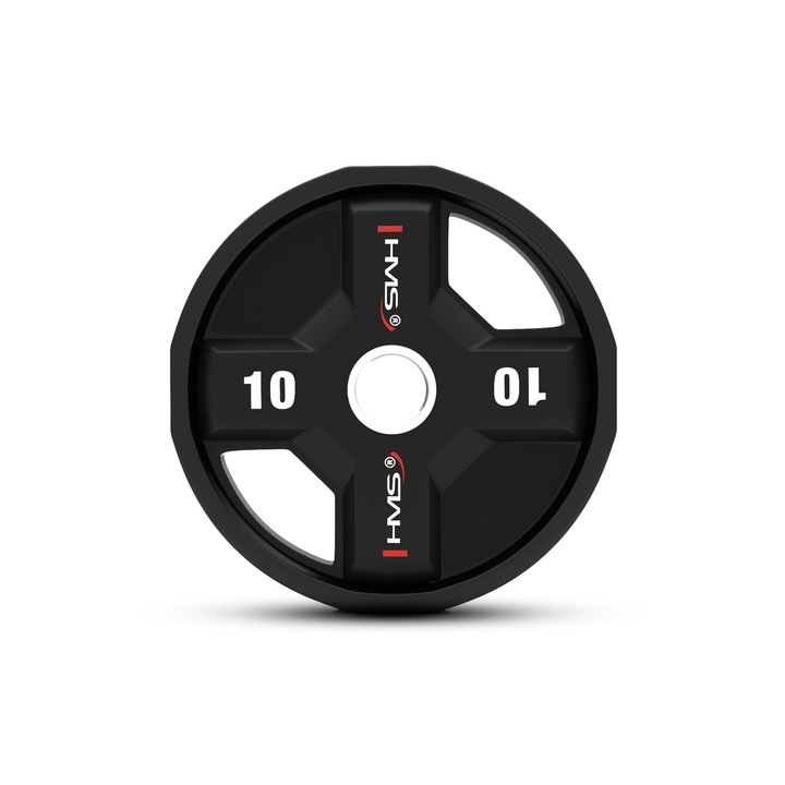 Disc TPC10 HMS, 10 kg, poliuretan, negru