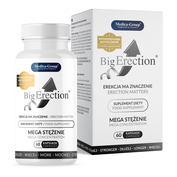 Supliment alimentar, Erectie, Potenta, Rezistenta, Stimulare, Satisfactie sexuala, Big Erection, 60buc