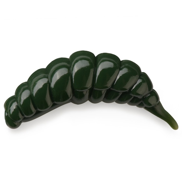 10 db-os lágy csali készlet, lárva típusú, FishUp Ozi Cheese 3cm 110 Dark Olive, pisztránghoz, süllőhöz vagy tiszta horgászathoz