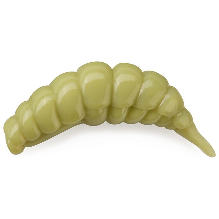 10 db-os lágy csali készlet, lárva típusú, FishUp Ozi sajt 3cm 109 Light Olive, pisztránghoz, süllőhöz vagy tiszta horgászathoz