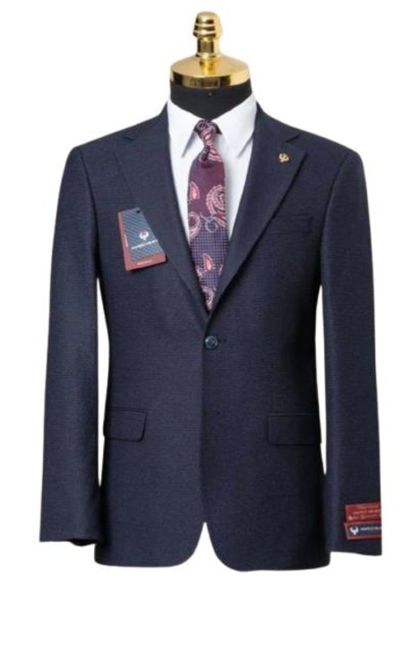 Sacou Barbati Regular Fit, Bleumarin inchis