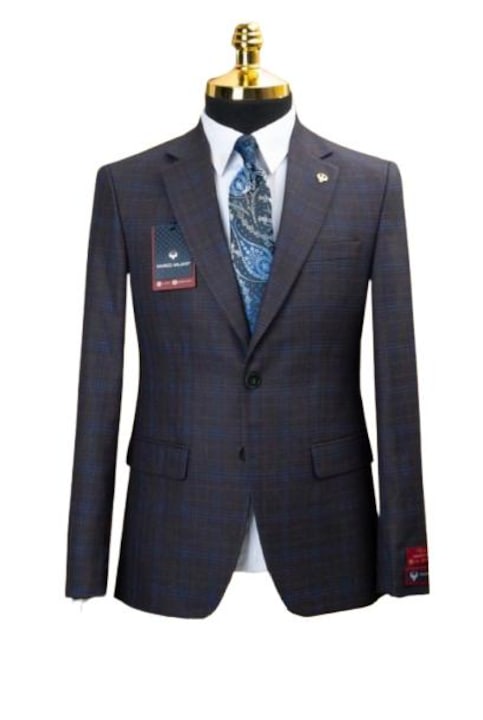 Яке Marco Milano Regular Fit F-2, Тъмнокафяв/Син