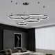 Lustra LED, telecomanda inclusa, neagra, rotunda, 242W, trei tipuri de lumina, calda, neutra si rece, intensitate reglabila, dimensiuni (L, l, h) 60x60x90cm, clasa protectie IP21, montaj tavan
