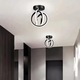 Lustra LED aplicata, neagra, rotunda, 28W, 3 functii de lumina, calda/naturala/rece, dimensiune, 25x25x15cm, IP21, montaj tavan, LDC