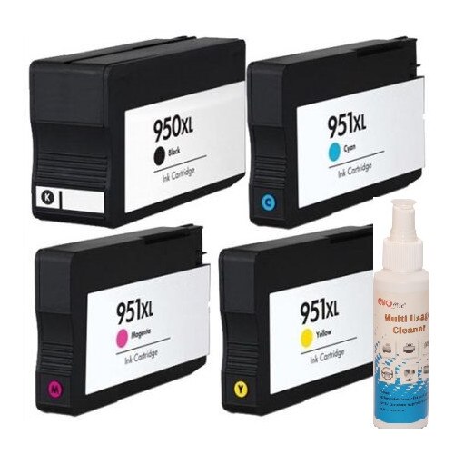 950XL Set Cartus imprimanta HP 950XL-BK 951XLCyan/ 951XL Magenta/ 951XL Yellow compatibile set 4buc + CADOU spray bactericid curatare suprafete multiple IT 126 ml
