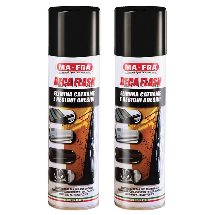 Pachet 2 x spray pentru indepartat adeziv si bitum MA-FRA Deca Flash 250ml
