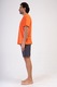 Pijamale barbati, Vienetta Man, model The Best Generation., Gri/Portocaliu