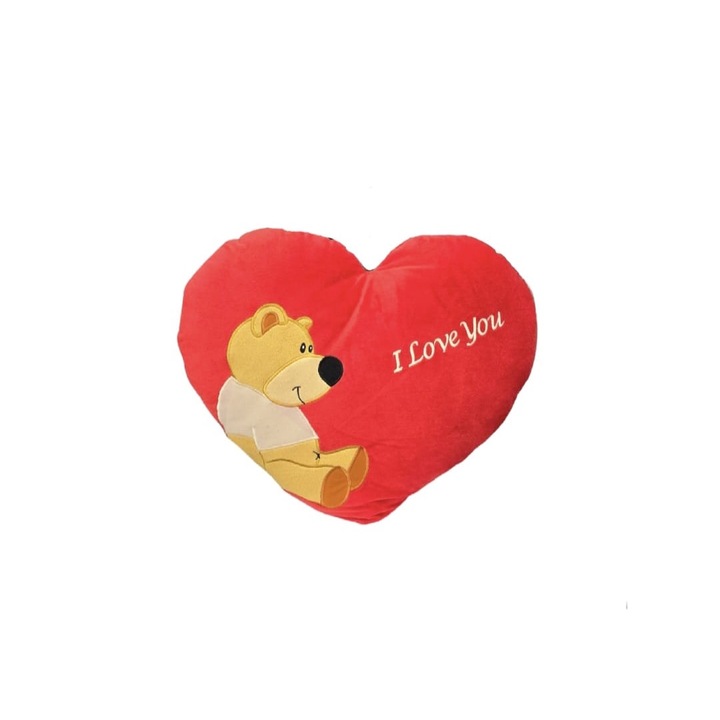 Inima de plus, XXL, MASHASHOP, rosu, 55 cm