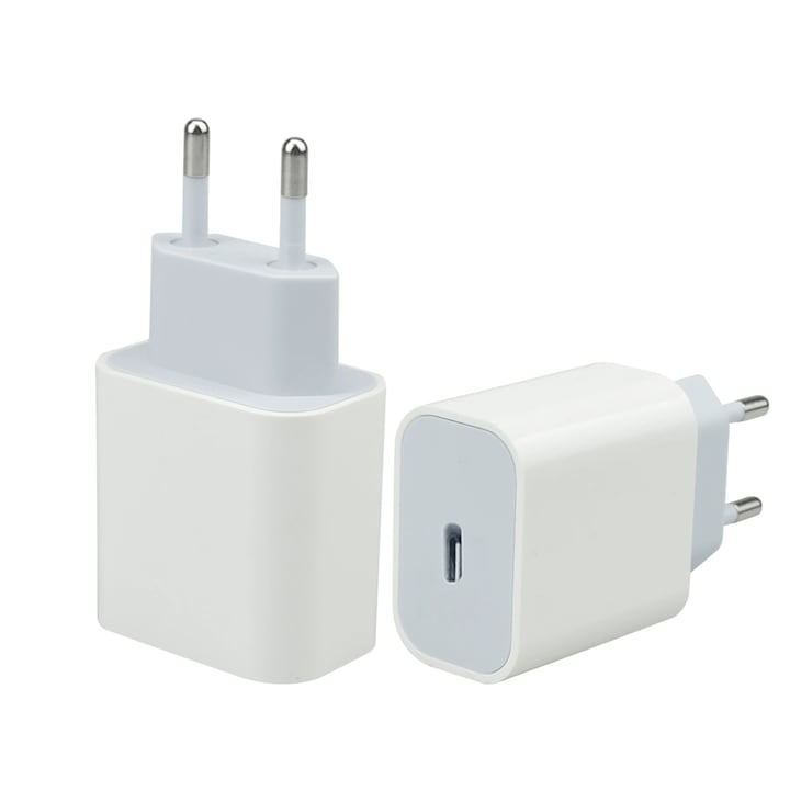 iPhone 16/16 Plus/16 Pro/16 Pro Max készülékkel kompatibilis töltő, gyorstöltés, C típusú - C típusú, 20 W, fehér