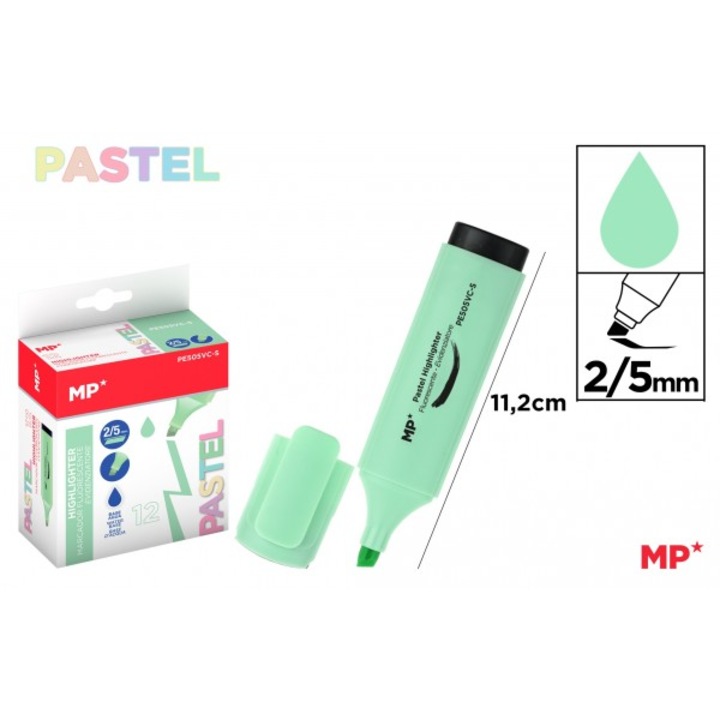 Marker verde deschis pastel 2/5 mm PE505VC-S