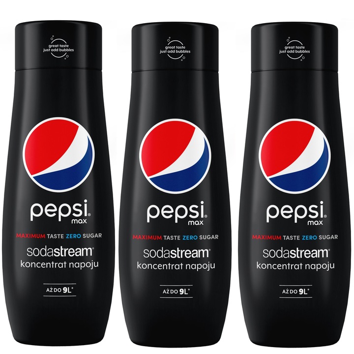 Set de 3 concentrate SodaStream 3x Pepsi MAX