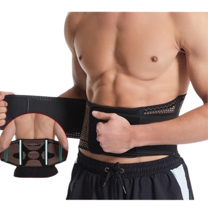 Centura Compresie Lombara cu 4 Bare de sprijin, Marime M