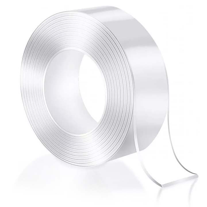 Banda Adeziva Lunga Cu Doua Fete Nano Powerful 5M