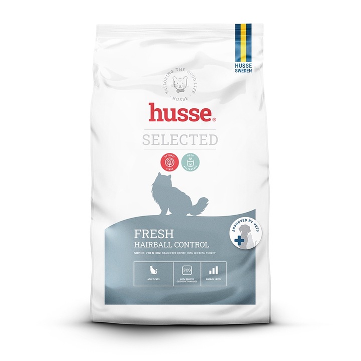 Суха храна за котки без зърно Husse Fresh Haiball Control 2кг