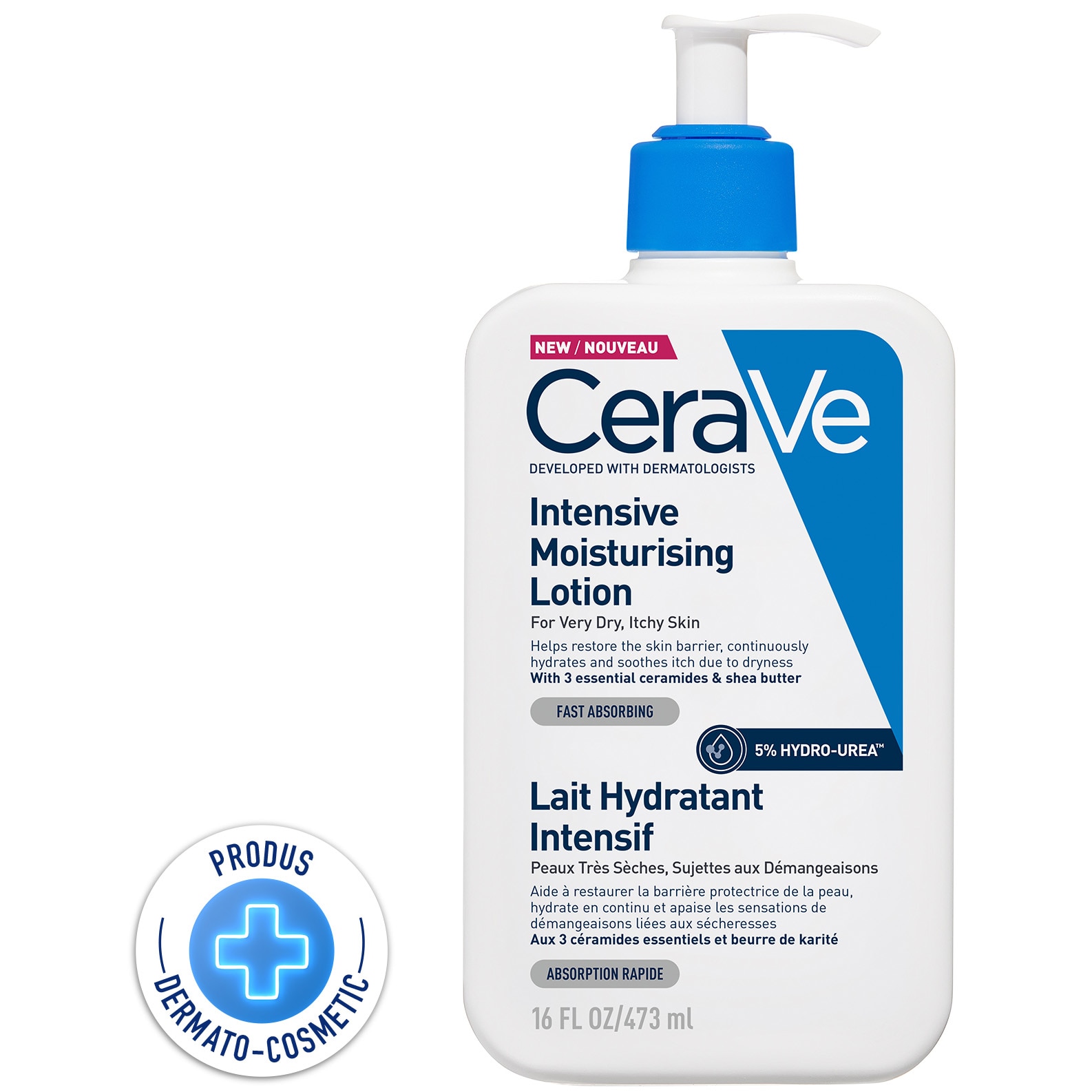 Lotiune intens hidratanta CeraVe pentru fata si corp, 473 ml