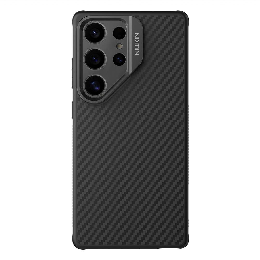 Husa NILLKIN CarboProp Aramid Magnetic pentru Samsung S25 Ultra, neagra
