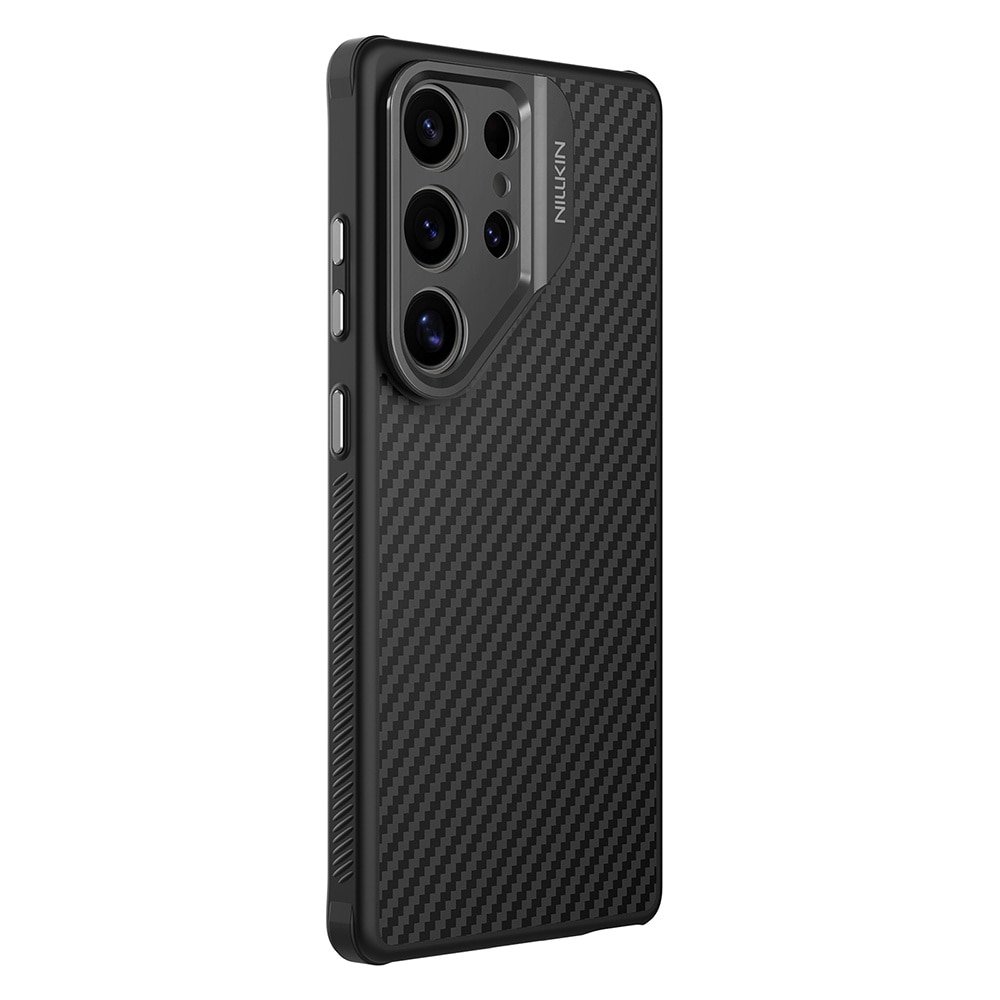 Husa NILLKIN CarboProp Aramid Magnetic pentru Samsung S25 Ultra, neagra
