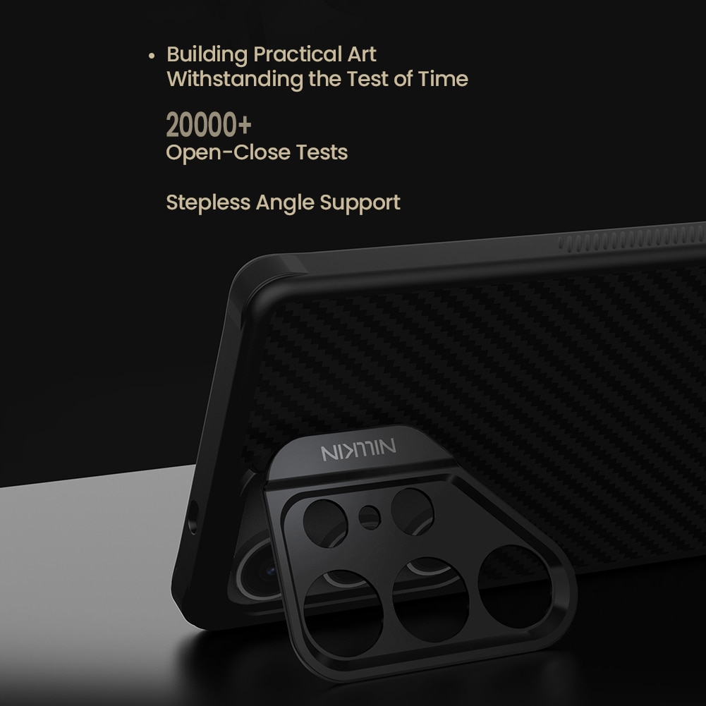 Husa NILLKIN CarboProp Aramid Magnetic pentru Samsung S25 Ultra, neagra