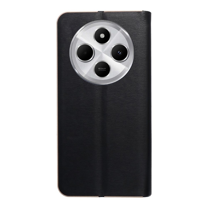 Съвместим с Xiaomi Redmi 14C - Luna Book - черен калъф тип книга