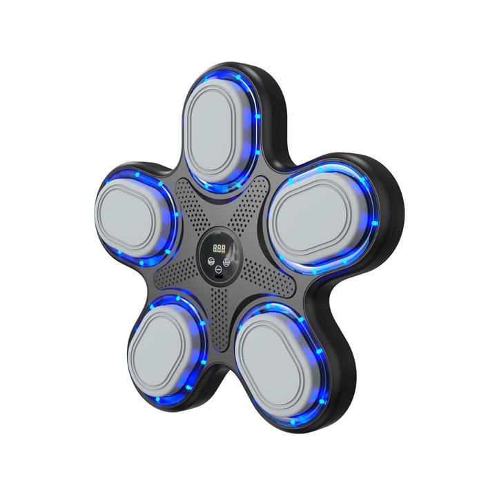 Masina de box muzicala pentru copii, 9 moduri de ritm, conectare Bluetooth, instalare fara gaurire, negru