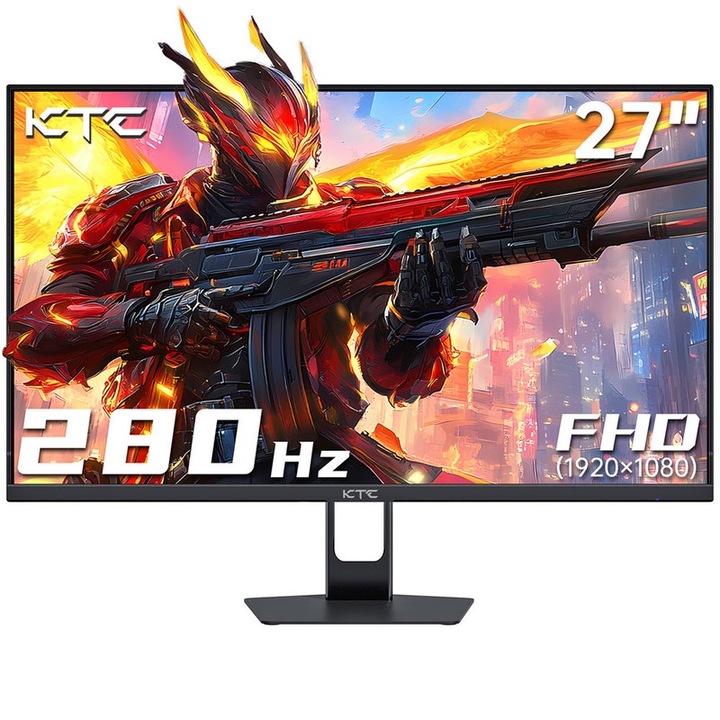 KTC H27E22P Gaming monitor, 27 hüvelykes, FHD 280 Hz, gyors VA panel, VESA támogatás, 2 x HDMI