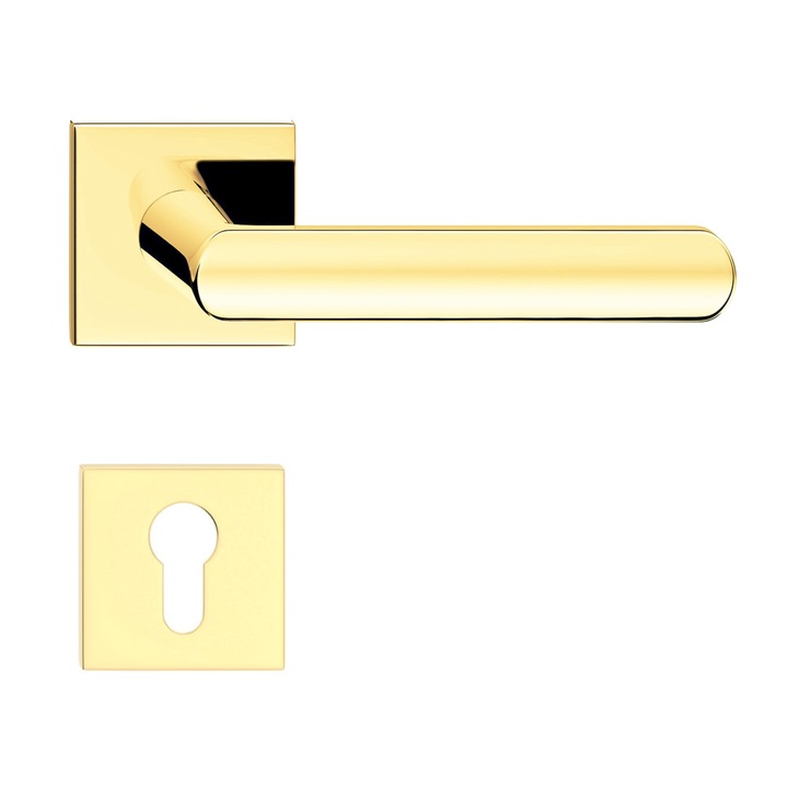 Maner usa model Luna Q slim auriu lucios rozeta yala