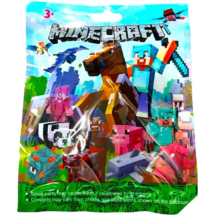 Minecraft Фигурка изненада, различни супергерои, многоцветна, 10 см