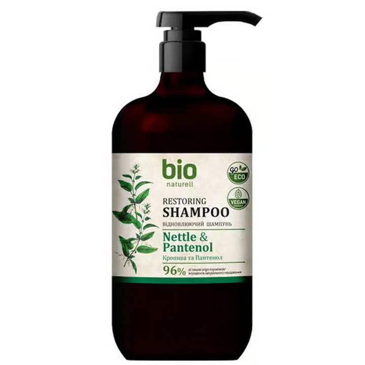Bio Naturell sampon cu pompita 946ml Urzica si Panthenol