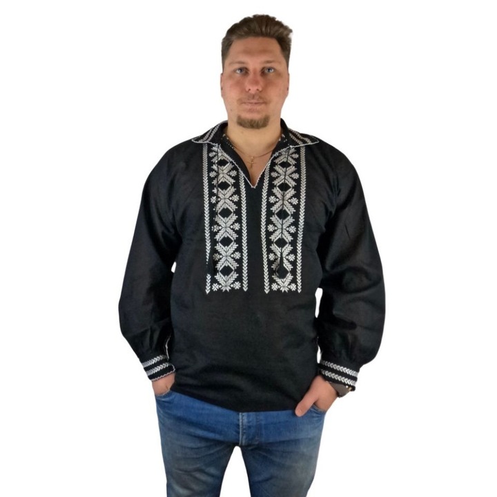 Ie barbati CPB negru/alb, marimea XL