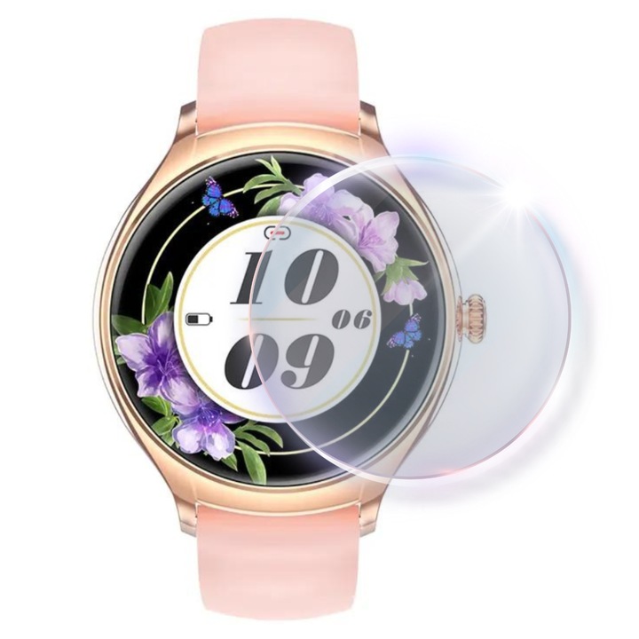 Folie de protectie Smartwatch Evolve-x 35mm, display rotund, transparenta