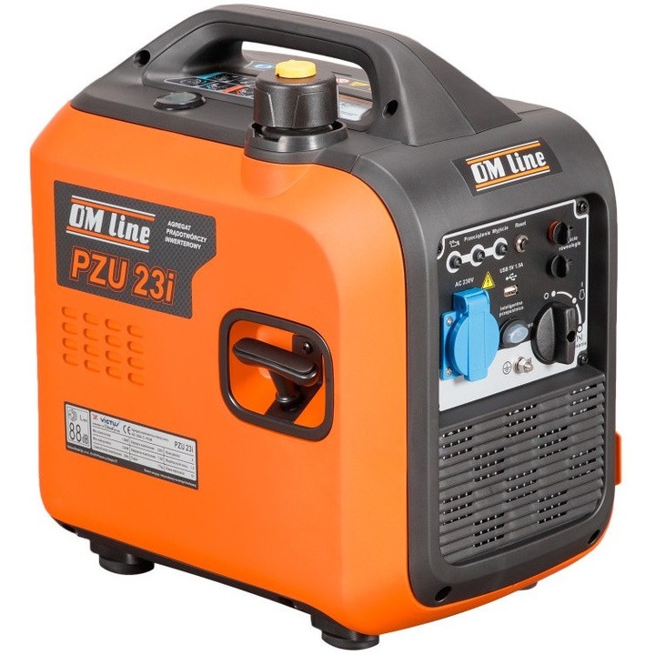 Generator electric OLEO-MAC OM LINE PZU 23 I, invertor, 2,0 kW, 230V, 17 kg, compact