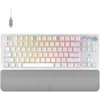 Tastatura mecanica gaming Corsair K70 PRO TKL, Hall Effect Programmable , MGX Hyperdrive magnetic switches, RGB, alb