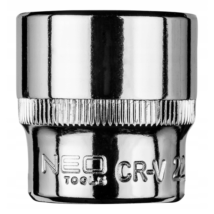 Nasadka sesciokata 3/8", 22 mm, NEO, crom-vanadiu, 25 ani garantie