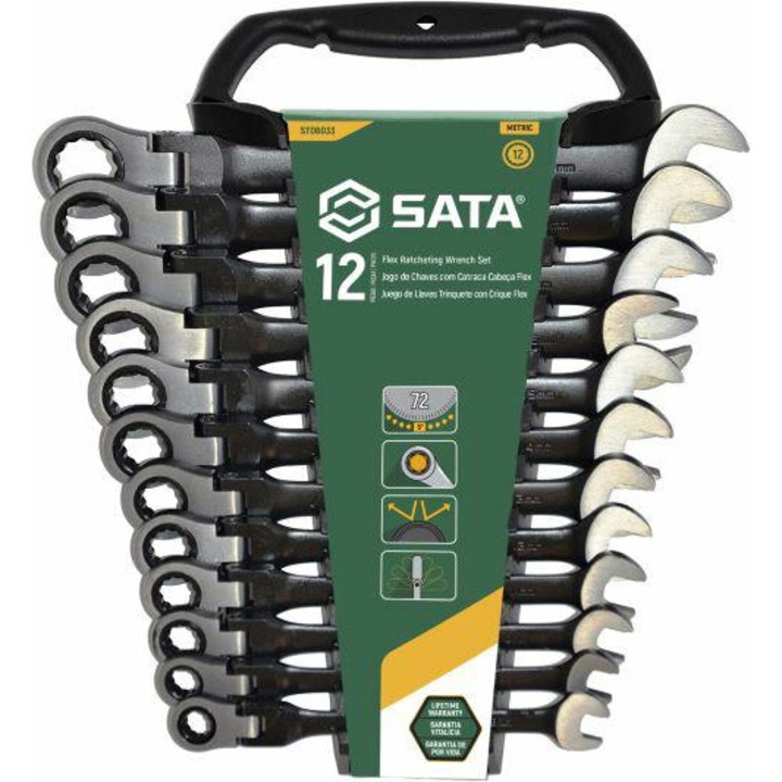 Set chei Sata, 8-19mm, 12 piese