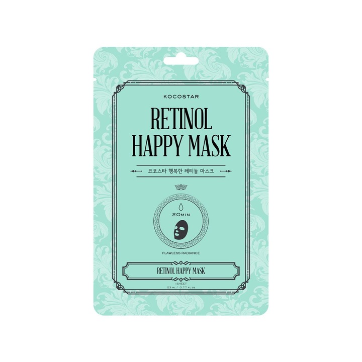 Masca de fata Kocostar Retinol Happy Mask, cu retinol si niacinamida