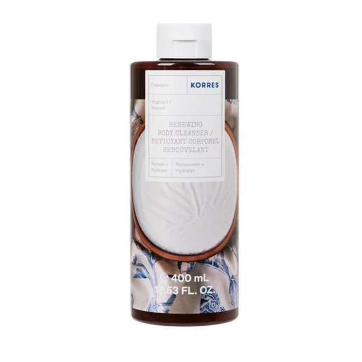 Gel de dus Korres Greek Yoghurt 400ml, aroma delicata, formula multifunctionala
