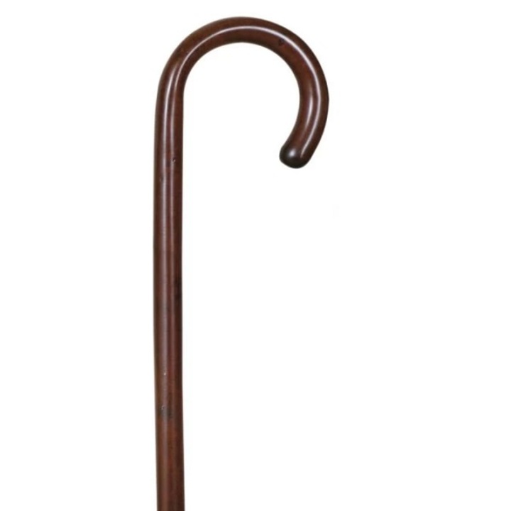 Cana din lemn Kyritsis, maner rotund, negru lucios, 1pc