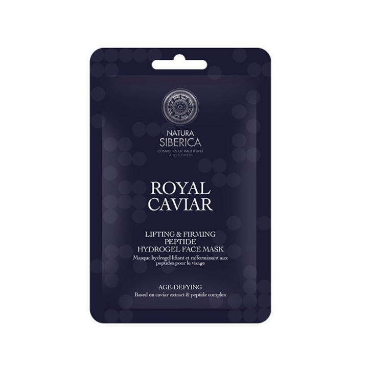 Masca de fata Natura Siberica Royal Caviar, lifting si fermitate, 1 bucata, cu peptide, 25ml