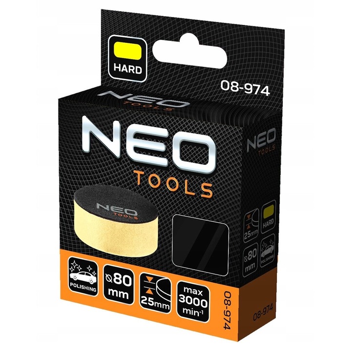 Burete lustruit 80x25mm, NEO Tools, tare, 3000 rpm