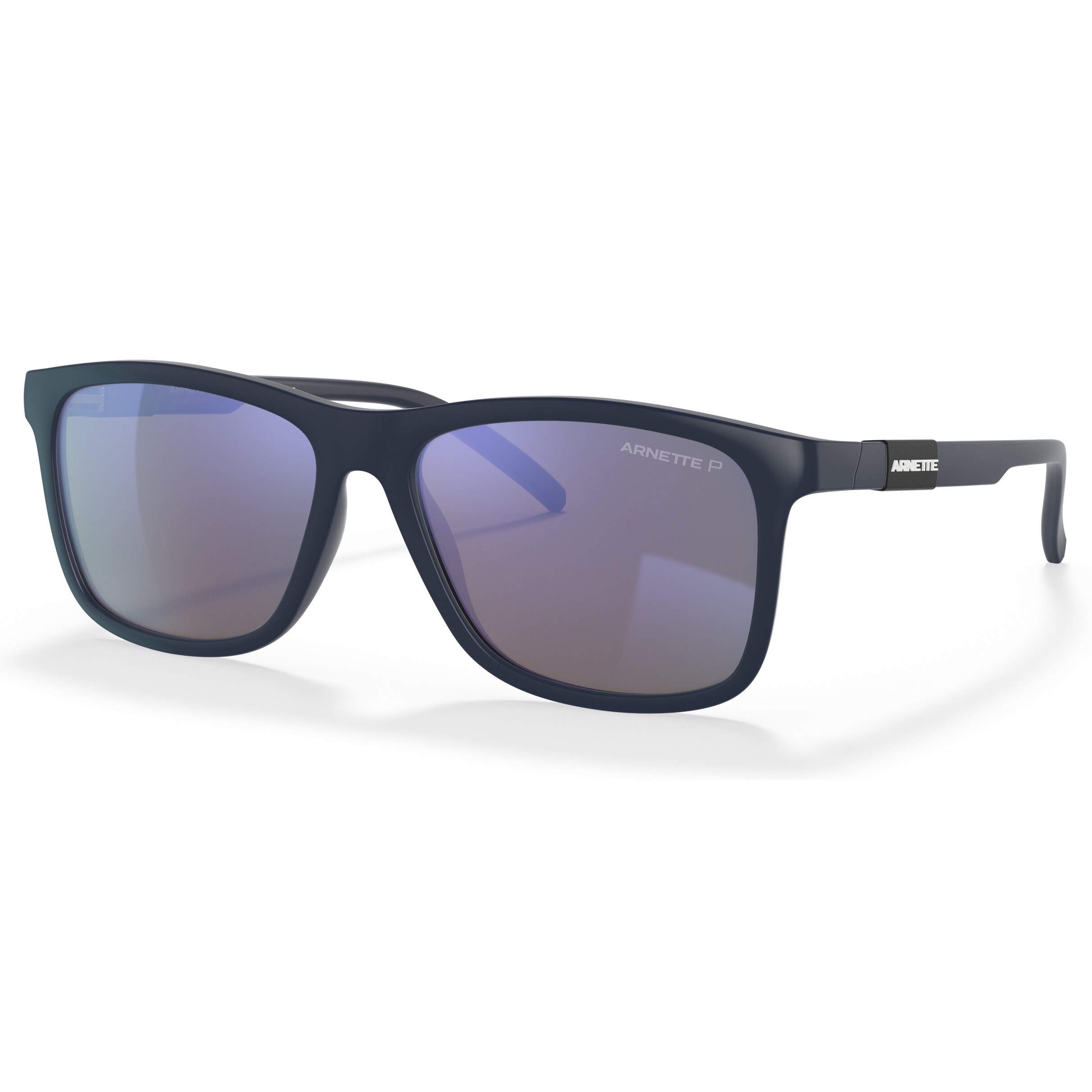 Arnette, Ochelari de soare patrati cu lentile polarizate, Albastru, 56-16-140