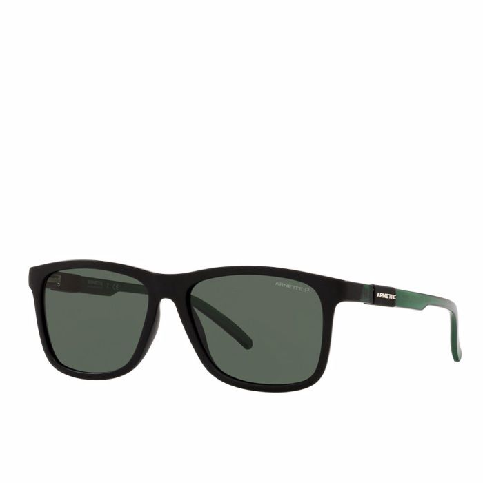 Arnette, Ochelari de soare patrati cu lentile polarizate, Verde, 56-16-140
