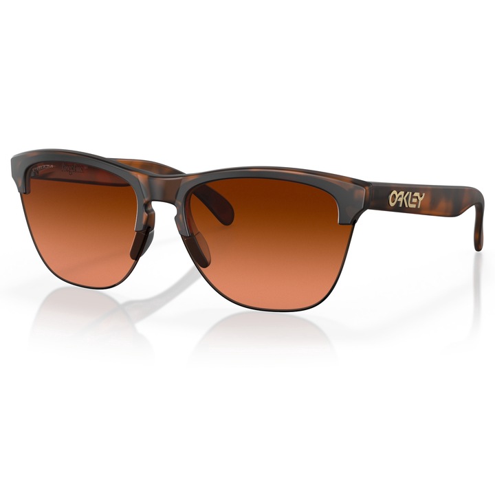 Oakley, Ochelari de soare patrati cu logo, 63-10-130, Maro