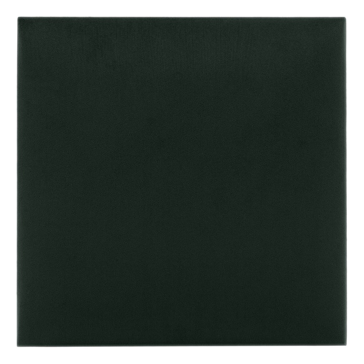 Panou tapitat pentru decorarea peretilor 3D, 40 x 40 cm Verde inchis