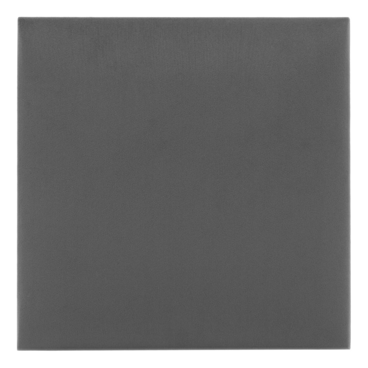 3D тапициран панел за стена, 30 x 30 см светло сив