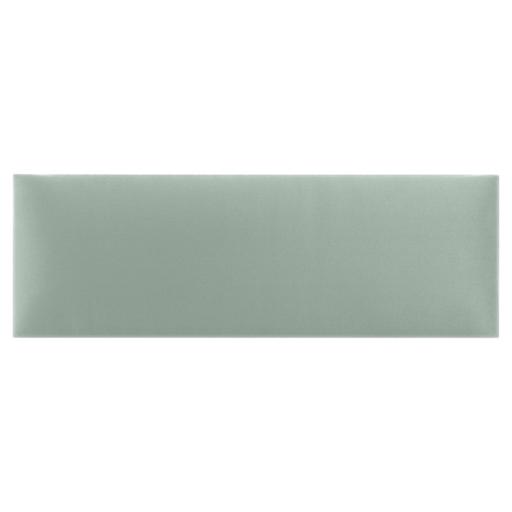 Kárpitozott panel 3D faldekorációhoz, 80 x 20 cm Menta zöld