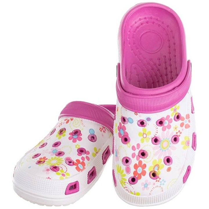 Saboti de gradina pentru femei, model floral, Lavanda, Lavanda, 39